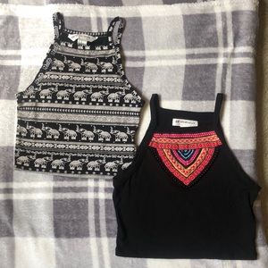 H&M cropped halter tank tops (bundle)